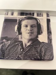 Glasunderlägg - Jack Nicholson med hörlurar 