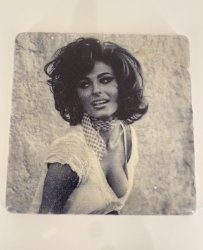 Glasunderlägg - Sophia Loren