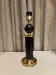 Lampfot - 37cm - Antik mässing/svart