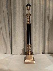 Lampfot - 68cm - Antik guld/svart
