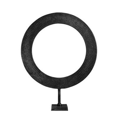 Dekoration Ring - stor, svart