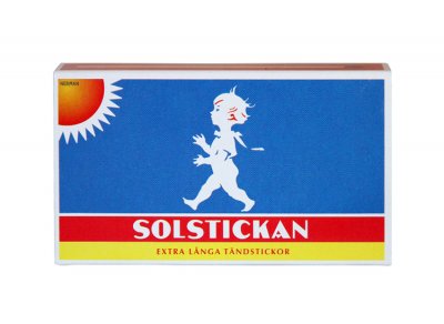Tändstickask Solstickan, Extra Långa Stickor