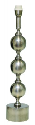 Lampfot - 61cm - Antik silver