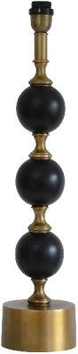 Lampfot - 66cm - Antik mässing/svart