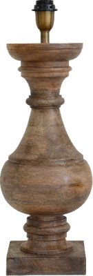 Lampfot Palmar, 59cm - åldrat trä