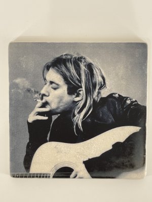 Glasunderlägg - Kurt Cobain